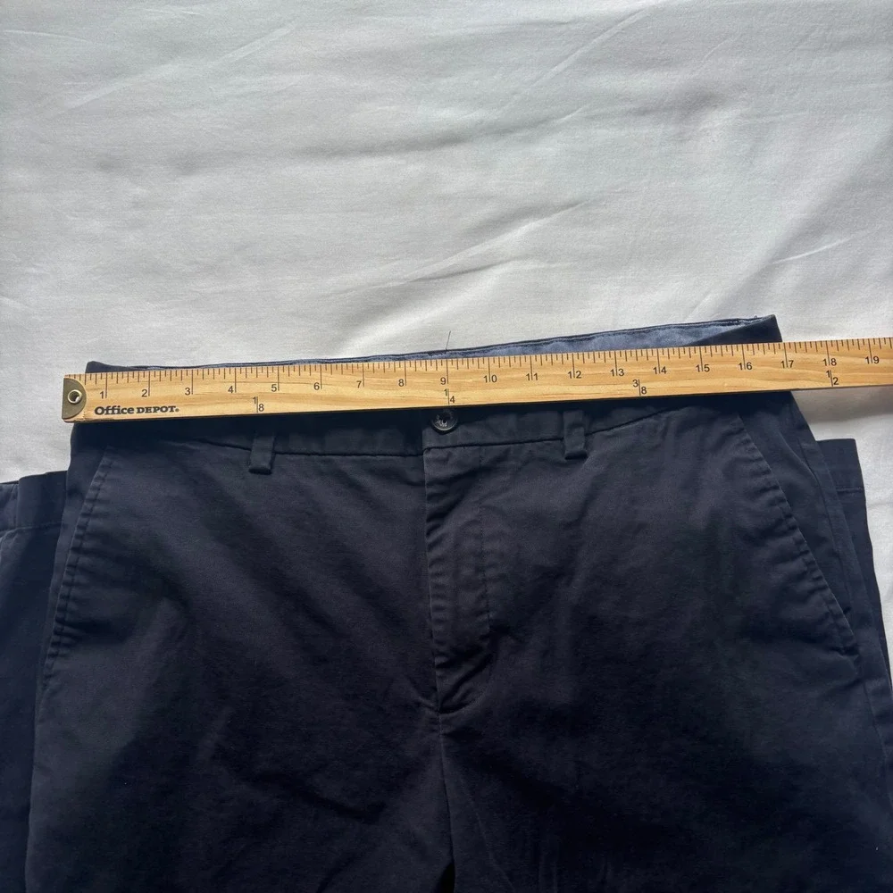 Banana Republic Aiden Slim Fit Chino Pants Mens 34x34 Blue Flat Front Trousers
